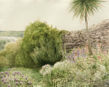 k garden, Falmouth (watercolour)